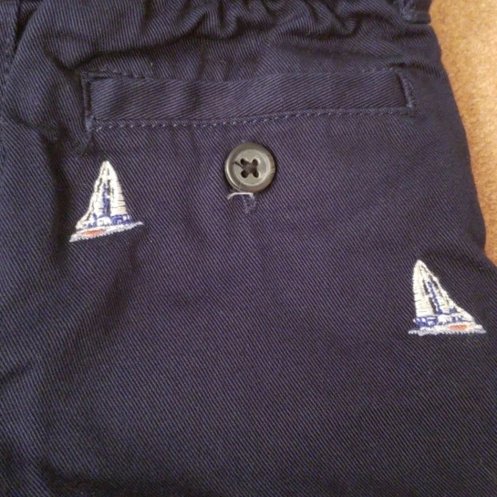 Ralph Lauren Navy Sailboat Pants